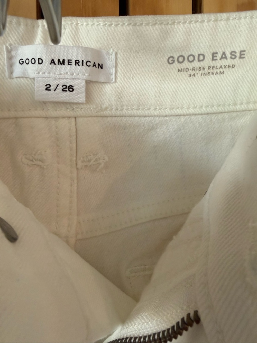 GOOD AMERICAN Wide-Leg Women’s Jeans W/ Rhinestone Pinstripes - 26/2 - Picture 10 of 13